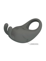 PRETTY LOVE ANILLO VIBRADOR RECARGABLE CON ESTIMULADOR DE CONEJO