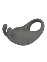 PRETTY LOVE ANILLO VIBRADOR RECARGABLE CON ESTIMULADOR DE CONEJO