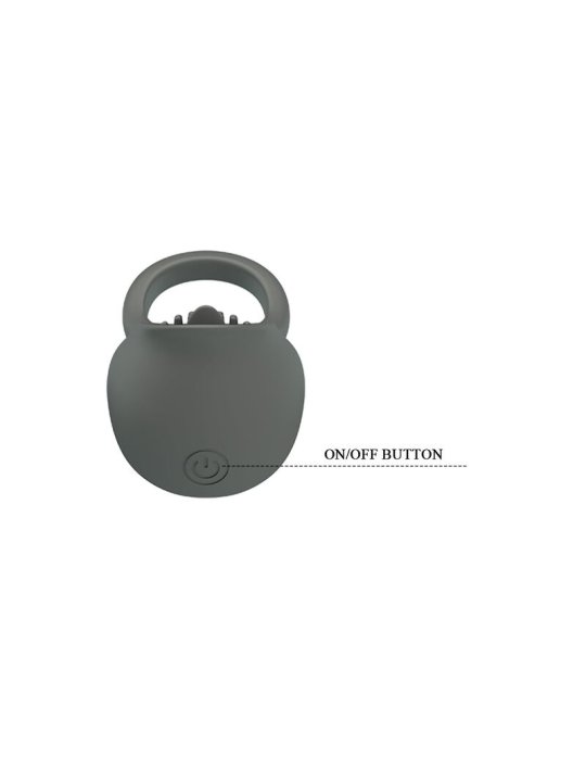 PRETTY LOVE ANILLO VIBRADOR RECARGABLE CON ESTIMULACION ORAL