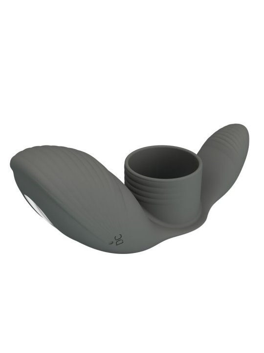 PRETTY LOVE ANILLO VIBRADOR RECARGABLE CON DOBLE ESTIMULACION