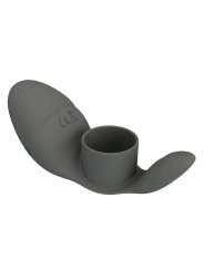 PRETTY LOVE ANILLO VIBRADOR RECARGABLE CON DOBLE ESTIMULACION