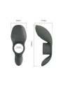 PRETTY LOVE ANILLO VIBRADOR RECARGABLE CON DOBLE ESTIMULACION