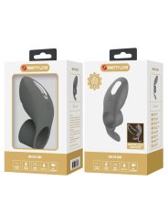 PRETTY LOVE ANILLO VIBRADOR RECARGABLE CON DOBLE ESTIMULACION