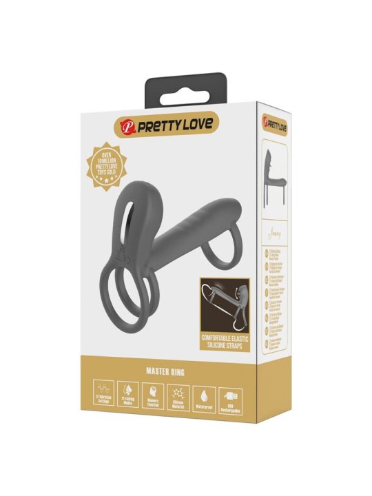 PRETTY LOVE FUNDA PARA PENE CON DOBLE ESTIMULACION Y EFECTO ORAL