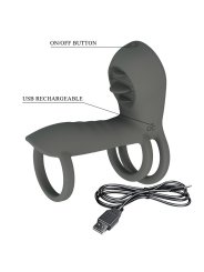 PRETTY LOVE FUNDA PARA PENE CON DOBLE ESTIMULACION Y EFECTO ORAL