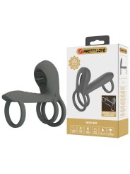 PRETTY LOVE FUNDA PARA PENE CON DOBLE ESTIMULACION Y EFECTO ORAL