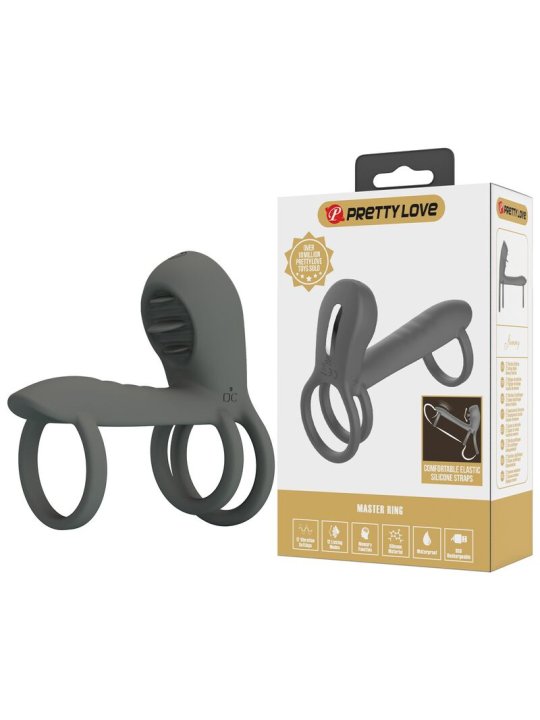 PRETTY LOVE FUNDA PARA PENE CON DOBLE ESTIMULACION Y EFECTO ORAL