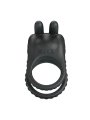 PRETTY LOVE SINI ANILLO PARA PENE VIBRADOR RECARGABLE 10 FUNCIONES NEGRO