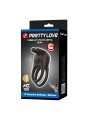 PRETTY LOVE SINI ANILLO PARA PENE VIBRADOR RECARGABLE 10 FUNCIONES NEGRO