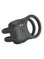 PRETTY LOVE SINI ANILLO PARA PENE VIBRADOR RECARGABLE 10 FUNCIONES NEGRO