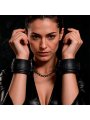 FETISH SUBMISSIVE ESPOSAS TOBILLOS CUERO VEGANO CON FORRO DE NEOPRENO