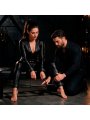 FETISH SUBMISSIVE BONDAGE BARRA SEPARADORA AJUSTABLE 4 PIEZAS