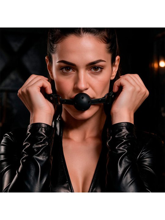FETISH SUBMISSIVE MORDAZA TRANSPIRABLE VEGANA