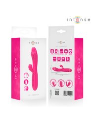 INTENSE IVY VIBRADOR FLEXIBLE 10 VIBRACIONES CON LENGUA ESTIMULADORA ROSA