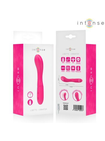INTENSE LISETTE VIBRADOR 19 CM FLEXIBLE 10 VIBRACIONES ROSA