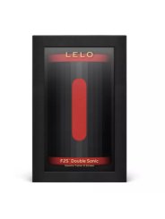 LELO F2S DOUBLE SONIC MASTURBADOR MASCULINO CON DOBLE ESTIMULACION SONICA ROJO