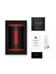 LELO F2S DOUBLE SONIC MASTURBADOR MASCULINO CON DOBLE ESTIMULACION SONICA ROJO