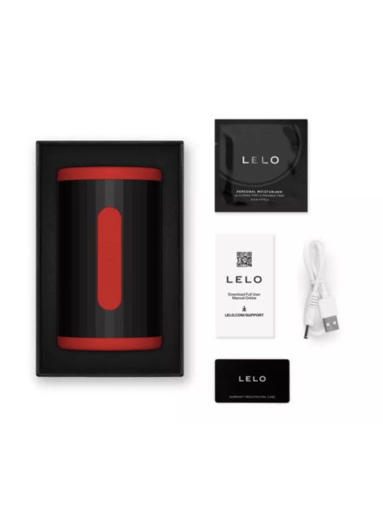 LELO F2S DOUBLE SONIC MASTURBADOR MASCULINO CON DOBLE ESTIMULACION SONICA ROJO