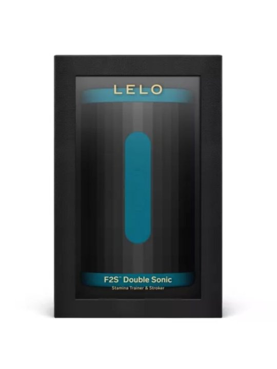 LELO F2S DOUBLE SONIC MASTURBADOR MASCULINO CON DOBLE ESTIMULACION SONICA VERDE AZULADO