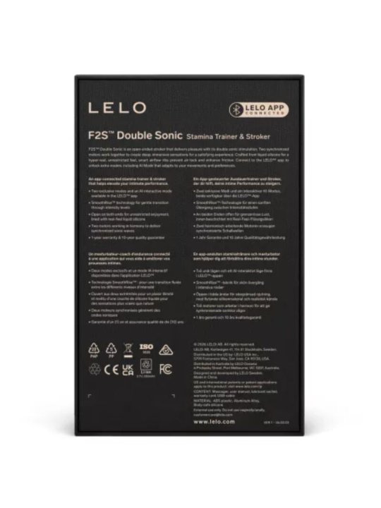 LELO F2S DOUBLE SONIC MASTURBADOR MASCULINO CON DOBLE ESTIMULACION SONICA VERDE AZULADO