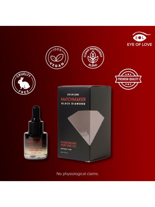 EYE OF LOVE MATCHMAKER BLACK DIAMOND ACEITE PERFUMADO CON FEROMONAS 20 ML