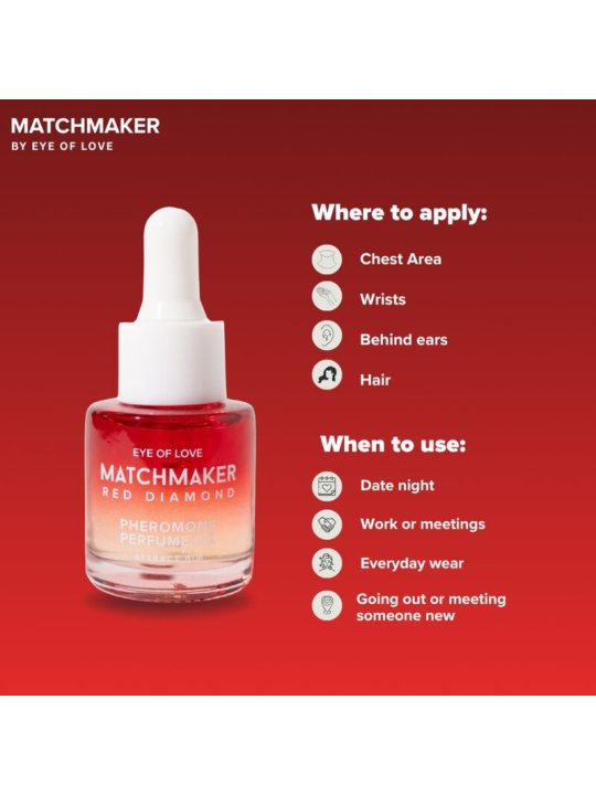 EYE OF LOVE MATCHMAKER RED DIAMOND ACEITE PERFUMADO CON FEROMONAS 20 ML