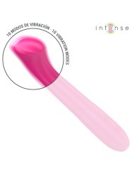 INTENSE PATY VIBRADOR 19 CM FLEXIBLE 10 VIBRACIONES MODELO 2 ROSA