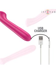 INTENSE PATY VIBRADOR 19 CM FLEXIBLE 10 VIBRACIONES MODELO 2 ROSA