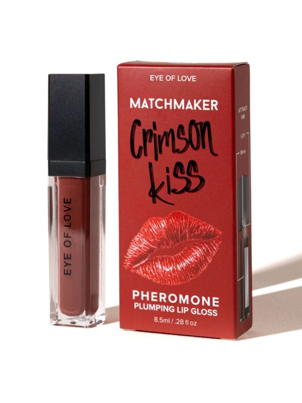 EYE OF LOVE MATCHMAKER CRIMSON KISS BRILLO LABIAL ROJO EFECTO VOLUMEN CON FEROMONAS 85 ML