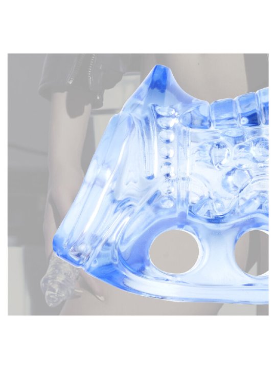 FLESHLIGHT FLESHSKINS GRIP BLUE ICE MASTURBADOR MANUAL AZUL