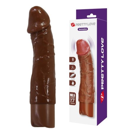 PRETTY LOVE DONALD VIBRADOR REALISTICO 195 CM O 4 CM COLOR MARRON