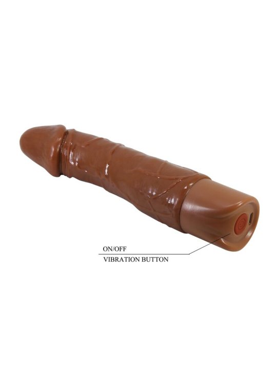 PRETTY LOVE DONALD VIBRADOR REALISTICO 195 CM O 4 CM COLOR MARRON