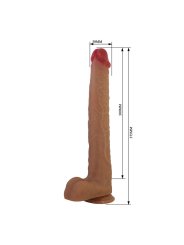 PRETTY LOVE TERIN PLUS DILDO REALISTICO CON VENTOSA 376 CM O 55 CM