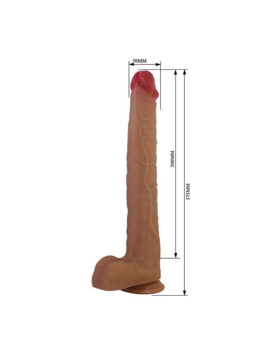 PRETTY LOVE TERIN PLUS DILDO REALISTICO CON VENTOSA 376 CM O 55 CM