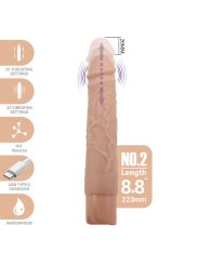 PRETTY LOVE KESSLER DILDO VIBRADOR REALISTA 10 MODOS DE VIBRACION Y 10 DE EMPUJE 22 CM NATURAL