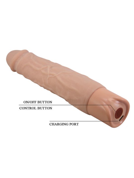 PRETTY LOVE KESSLER DILDO VIBRADOR REALISTA 10 MODOS DE VIBRACION Y 10 DE EMPUJE 22 CM NATURAL