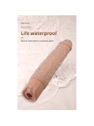 PRETTY LOVE KESSLER DILDO VIBRADOR REALISTA 10 MODOS DE VIBRACION Y 10 DE EMPUJE 22 CM NATURAL