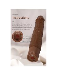PRETTY LOVE KESSLER DILDO VIBRADOR REALISTA 10 MODOS DE VIBRACION Y 10 DE EMPUJE 22 CM MARRON