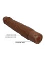 PRETTY LOVE KESSLER DILDO VIBRADOR REALISTA 10 MODOS DE VIBRACION Y 10 DE EMPUJE 22 CM MARRON