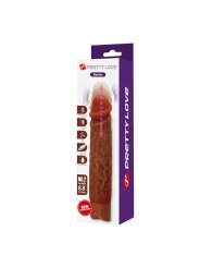 PRETTY LOVE KESSLER DILDO VIBRADOR REALISTA 10 MODOS DE VIBRACION Y 10 DE EMPUJE 22 CM MARRON