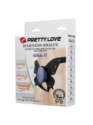 PRETTY LOVE ARNES UNIVERSAL TIPO BRAGA PARA STRAP ON NEGRO Y AZUL