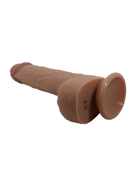 PRETTY LOVE TOMMY VIBRADOR REALISTICO CON EMPUJE MARRON OSCURO CONTROL REMOTO