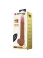 PRETTY LOVE TOMMY VIBRADOR REALISTICO CON EMPUJE MARRON OSCURO CONTROL REMOTO