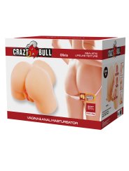 CRAZY BULL OLIVIA MASTURBADOR VAGINAL Y ANAL DOBLE CON VIBRACION