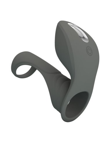 PRETTY LOVE ANILLO VIBRADOR RECARGABLE CON DOBLE ESTIMULADOR