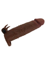 PRETTY LOVE QUILLON FUNDA PARA PENE VIBRADORA 20 CM O 4 CM COLOR MARRON