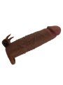 PRETTY LOVE QUILLON FUNDA PARA PENE VIBRADORA 20 CM O 4 CM COLOR MARRON