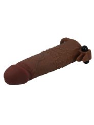 PRETTY LOVE QUILLON FUNDA PARA PENE VIBRADORA 20 CM O 4 CM COLOR MARRON