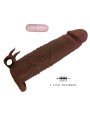 PRETTY LOVE QUILLON FUNDA PARA PENE VIBRADORA 20 CM O 4 CM COLOR MARRON