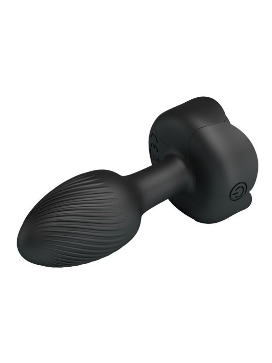 PRETTY LOVE PLUG ANAL VIBRADOR 10 MODOS RECARGABLE NEGRO